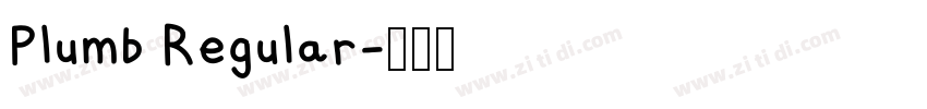 Plumb Regular字体转换